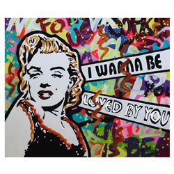 Nastya Rovenskaya- Mixed Media "I Wanna Be Loved By You"