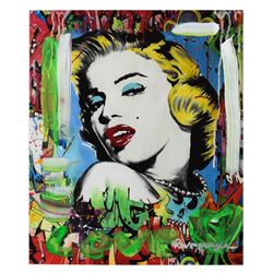 Nastya Rovenskaya- Mixed Media "Marilyn Monroe I"