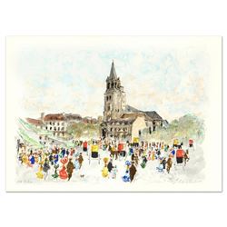 Urbain Huchet, "St Germain du Pre" Limited Edition Lithograph, Numbered and Hand Signed.