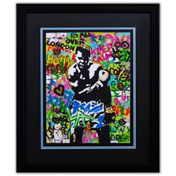 Nastya Rovenskaya- Original Mixed Media on Paper "Muhammad Ali"