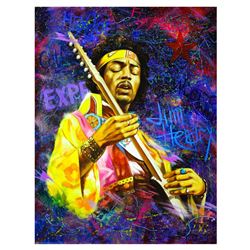 Nastya Rovenskaya- Original Oil on Canvas "Jimi Hendrix"