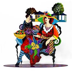 Patricia Govezensky- Original Painting on Cutout Steel "Old Memory"