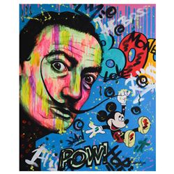 Nastya Rovenskaya- Mixed Media "Playing His Mustache"