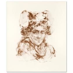 "Breton Woman" Limited Edition Lithograph by Edna Hibel (1917-2014), Numbered and Hand Signed with C