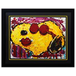 Tom Everhart- Hand Pulled Original Lithograph "Very Cool Dog Lips In Brentwood"