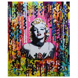 Nastya Rovenskaya- Mixed Media "Pink Marilyn"