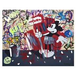 Nastya Rovenskaya- Mixed Media "Mickey's Renovation"