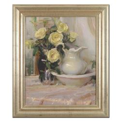 Dan Gerhartz, "French Lace" Framed Limited Edition on Canvas, Numbered 73/150 and Hand Signed with L