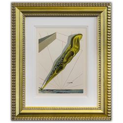 Salvador Dali- Original Color Woodcut on B.F.K. Rives Paper "Inferno 14"