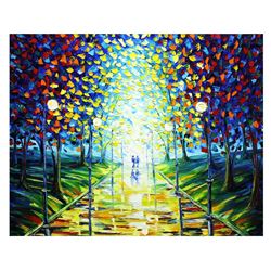 Svyatoslav Shyrochuk- Original Oil on Canvas "Late Night Date"