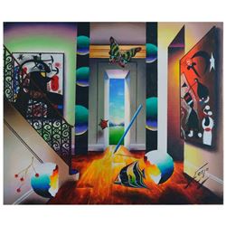 Ferjo, "Eternity Calls" Original Painting on Canvas, Hand Signed with Letter of Authenticity.