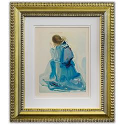 Salvador Dali- Original Color Woodcut on B.F.K. Rives Paper "Paradise 2"