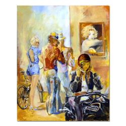 Lena Sotskova, "Small Town" Original Painting, Oil on Canvas. Hand Signed and with COA.