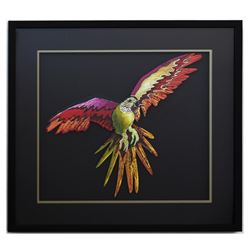 Patricia Govezensky- Original Painting on Laser Cut Steel "Macaw XIV"