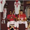 Image 2 : "Pete Rose & Morgan in Clubhouse" Archival Photograph Autographed by Pete Rose and Joe Morgan. Inclu