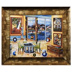 Alexander Astahov- Original Giclee on Canvas "The Historian"