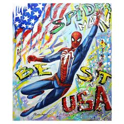 Nastya Rovenskaya- Original Oil on Canvas "Spider-Man"