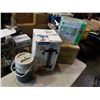Image 1 : COFFEE MAKER, DESSERT TOWER, PUNCH BOWL SET AND COLEMAM DRINK COOLER