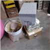 Image 2 : Lot of hard side boxes and lampshades with exercise ball