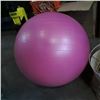 Image 3 : Lot of hard side boxes and lampshades with exercise ball