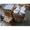 Image 1 : Lot of aluminum jugs with lids and small plastic bottles