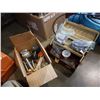 Image 1 : Tackle box with lead weights and box of tackle