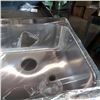 Image 2 : NEW STAINLESS DROP IN SINK W/ STRAINER