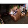 Image 2 : FURNITURE DOLLY AND 9 BOXES OF DECORATIONS AND TOOLS