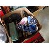 Image 2 : 2 BOXES OF SHOES, HAIR CURLERS, POOL CUE
