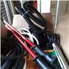 Image 2 : Box of power bar, walking sticks, inflator and more
