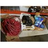 Image 1 : 3 boxes of extention cords rope and more