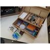 Image 2 : Cabinet and tackle box of jewelry making equipment