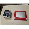 Image 1 : Power pod 360 bluetooth speaker and etch a sketch