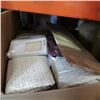 Image 2 : 2 LARGE BOXES OF KITCHEN ITEMS, CLOTHS, TUPPERWARE, PANS