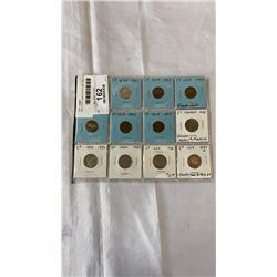 USA INDIAN HEAD CENTS 1901-1907, INDIAN HEAD BUFFALO NICKELS 1925, 1930, 19353, 1936, 1937