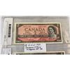 Image 2 : 2 MINT 1954 CANADIAN 2 DOLLAR BILLS IN SEQUENCE 365-366