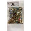 Image 2 : 2 BAGS OF JEWELLERY - EARRINGS, NECKLACES, RINGS, ETC