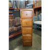 Image 1 : 5 DRAWER CHEST OF DRAWERS APPROX 55 INCHES TALL 15 INCHES WIDE