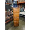 Image 2 : 5 DRAWER CHEST OF DRAWERS APPROX 55 INCHES TALL 15 INCHES WIDE