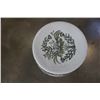 Image 8 : EASTERN PEDESTAL STOOL AND PIER 1 VASE, FLEUR DE LIS