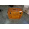 Image 1 : WOOD ORGANIZER CASE WITH 8 DRAWERS, LOCK AND LIFT TOP