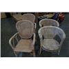 Image 1 : 4 WICKER CHAIRS