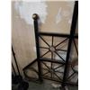 Image 2 : LARGE ARCHITECTURAL OUTDOOR SCREEN DIVIDER WITH FLAG HOLDER APPROX 10 FOOT TALL, 64 INCHES WIDE