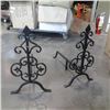 Image 1 : Pair of decorative metal fire dogs