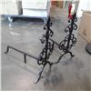 Image 2 : Pair of decorative metal fire dogs