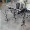 Image 1 : 3 decorative metal candle stands