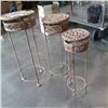 Image 3 : 3 decorative cast iron stands