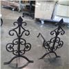 Image 2 : Pair of decorative metal fire dogs