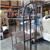 Image 2 : 4 tier metal and woven folding shelf