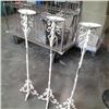 Image 1 : 3 decorative metal 39" candle stands